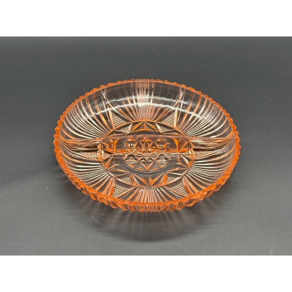 1930s Hazel Atlas Pink Depression Glass Serving Bowl Candy Dish No 573 - Picture 3 of 8